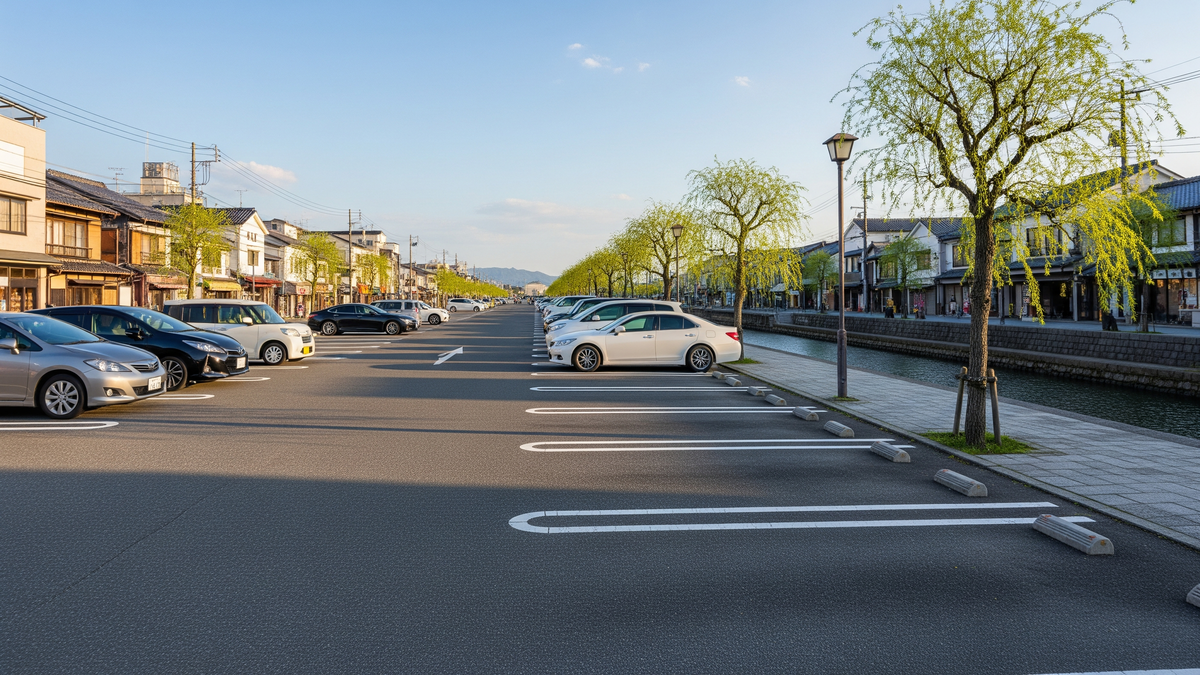 Parking areas for Otaru sightseeing by car